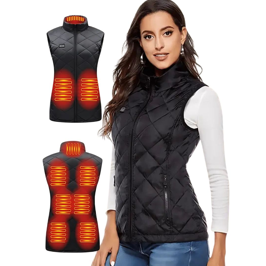 Heated Gilet with Nine Zone Coverage and Three Temperature Settings for Women