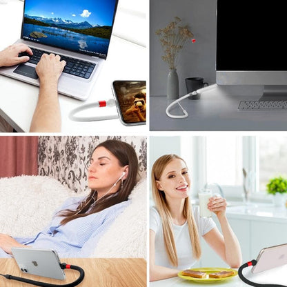 Universal Phone Holder with Integrated Cable Management