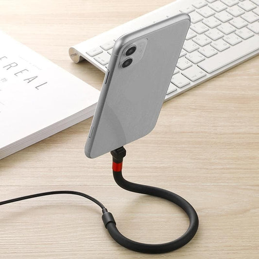Universal Phone Holder with Integrated Cable Management