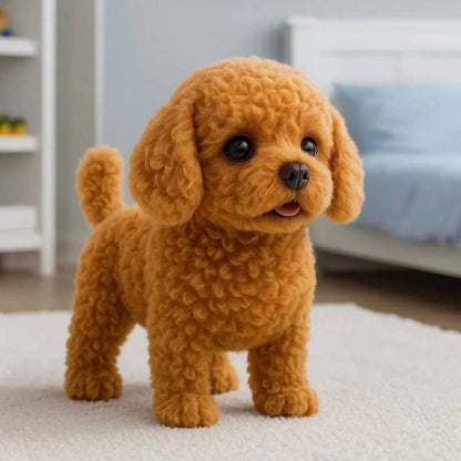 Realistic Plush Puppy Toy, Interactive Pet Companion for Home and Playtime
