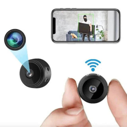 Compact WiFi Security Camera with HD Night Vision