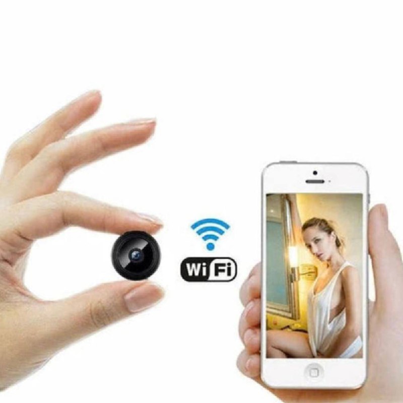 Compact WiFi Security Camera with HD Night Vision