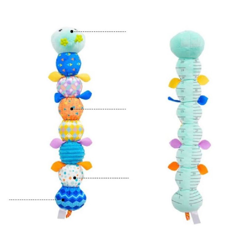 Musical Baby Caterpillar Toy, Interactive Plush for Sensory and Motor Development