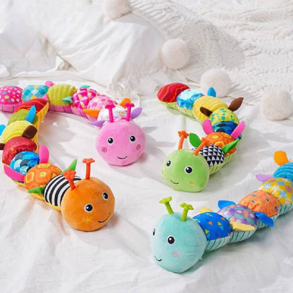 Musical Baby Caterpillar Toy, Interactive Plush for Sensory and Motor Development