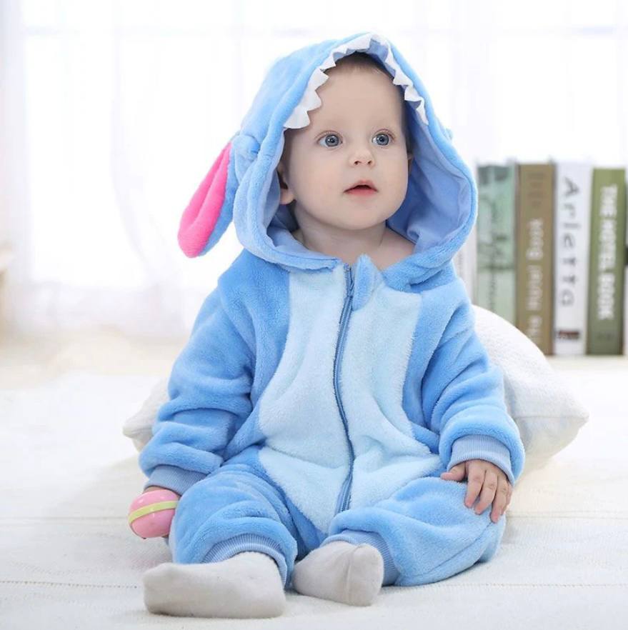 Toddler Animal Theme Jumpsuit Soft Cotton Hypoallergenic Fleece