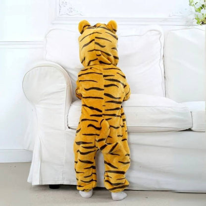 Toddler Animal Theme Jumpsuit Soft Cotton Hypoallergenic Fleece