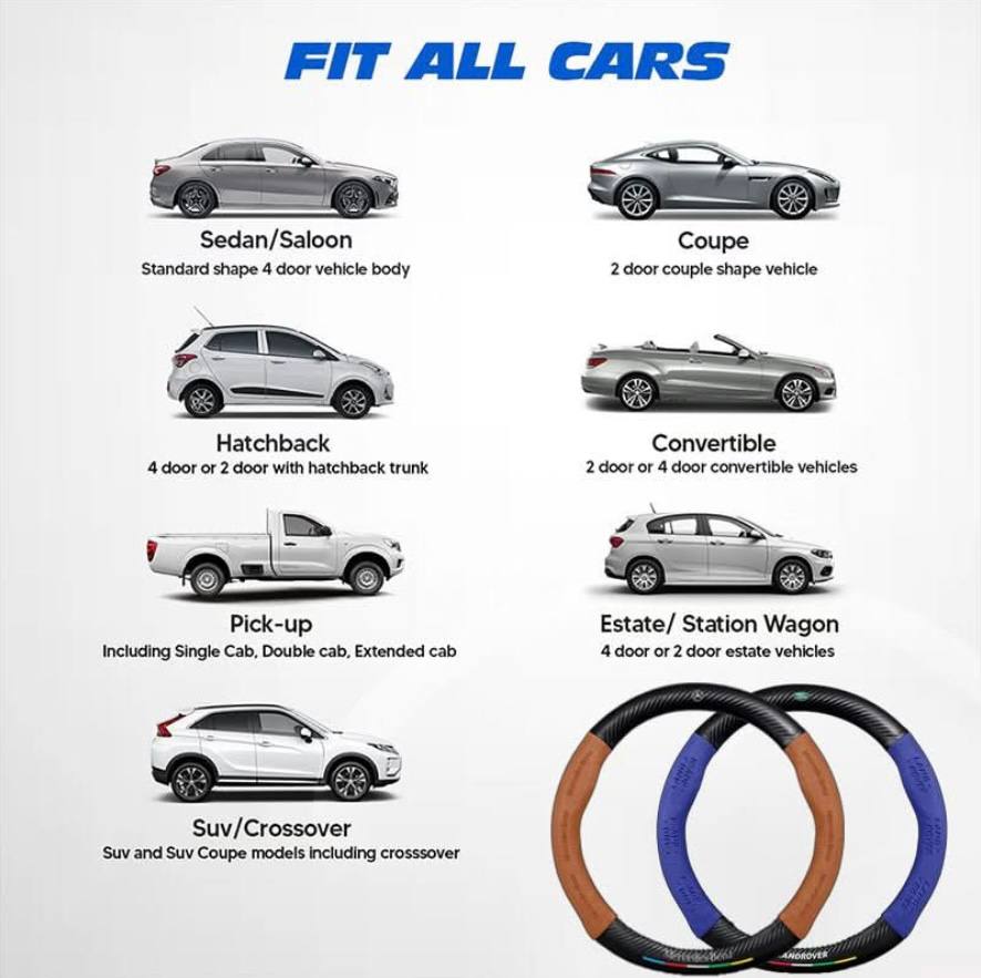 Steering Wheel Cover for Enhanced Comfort and Non-Slip Control