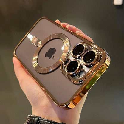Magnetic Soft-Shell Phone Case with Gold-Plated Finish