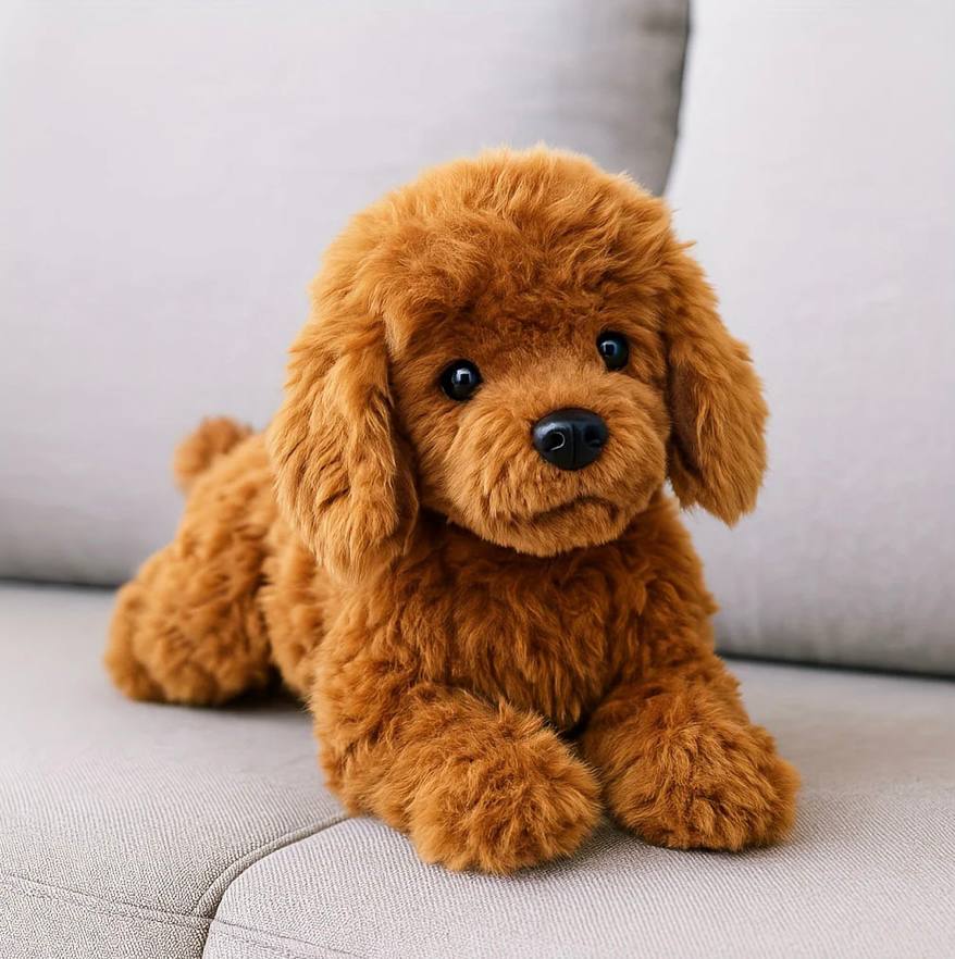 Realistic Teddy Bear Plush Dog Toy for Kids