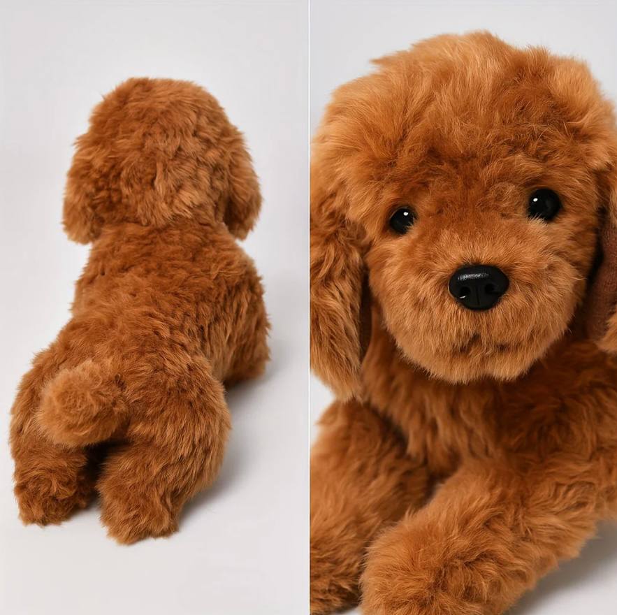 Realistic Teddy Bear Plush Dog Toy for Kids