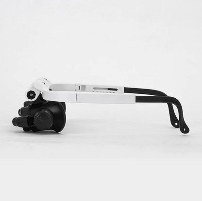 Adjustable LED Magnifying Glass with 8x, 15x and 23x Lenses