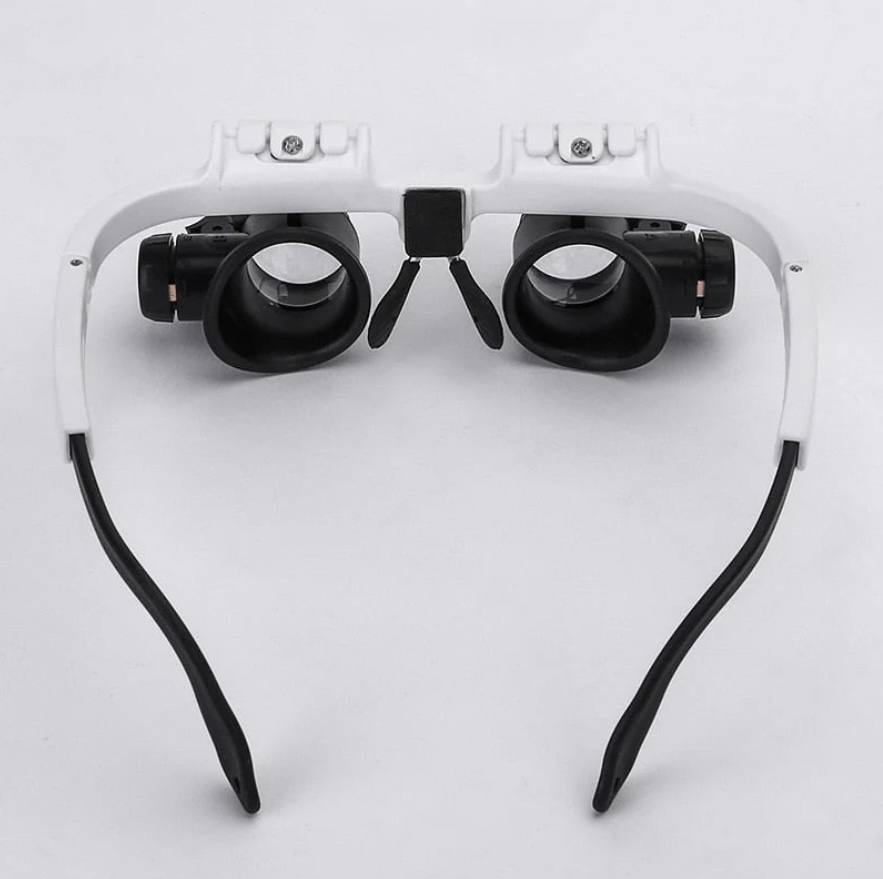 Adjustable LED Magnifying Glass with 8x, 15x and 23x Lenses