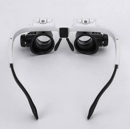 Adjustable LED Magnifying Glass with 8x, 15x and 23x Lenses