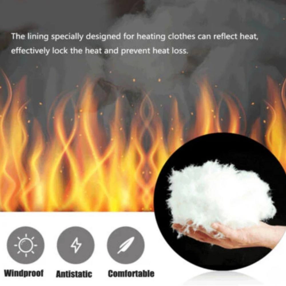 Electric Heated Jacket with Adjustable Temperature Control and Water Resistant Fabric