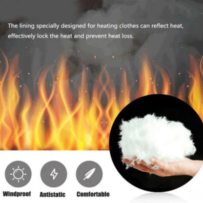 Electric Heated Jacket with Adjustable Temperature Control and Water Resistant Fabric