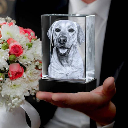 Personalized Crystal Photo Keepsake for Pet Memory