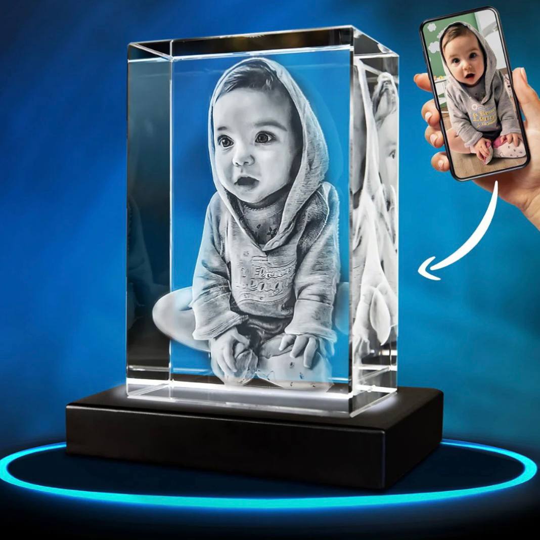 Personalized Crystal Photo Keepsake for Pet Memory