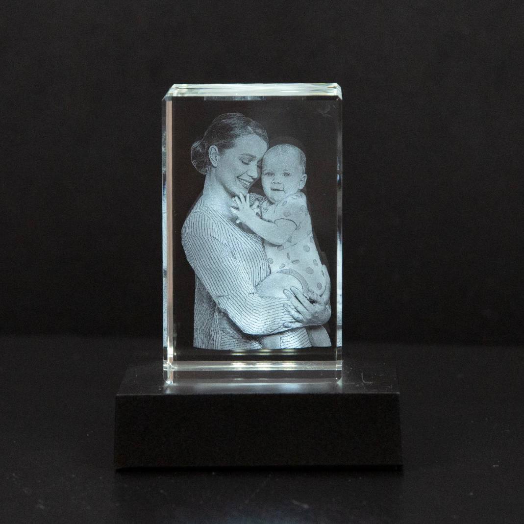 Personalized Crystal Photo Keepsake for Pet Memory