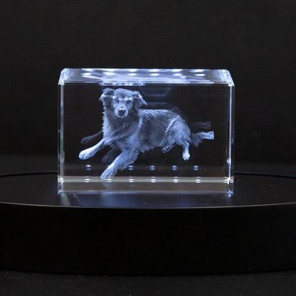 Personalized Crystal Photo Keepsake for Pet Memory