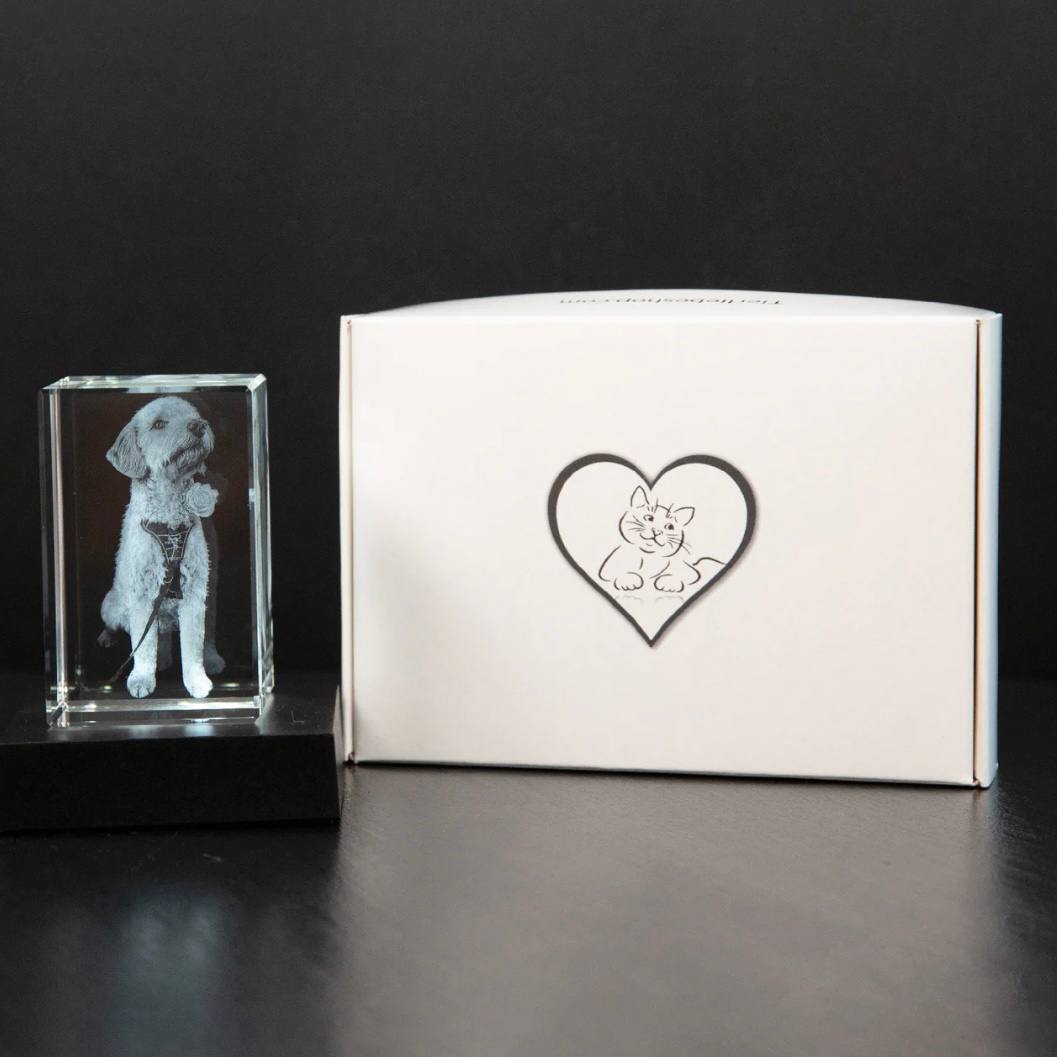 Personalized Crystal Photo Keepsake for Pet Memory