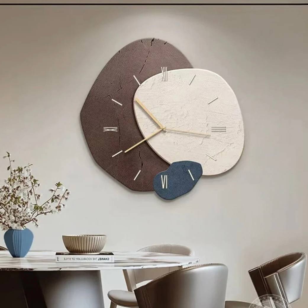 Wooden Wall Clock with Natural Design and Soft LED Light