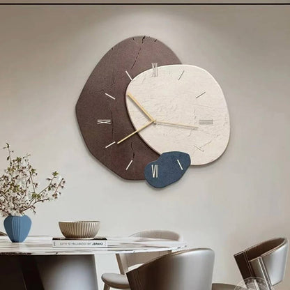 Wooden Wall Clock with Natural Design and Soft LED Light