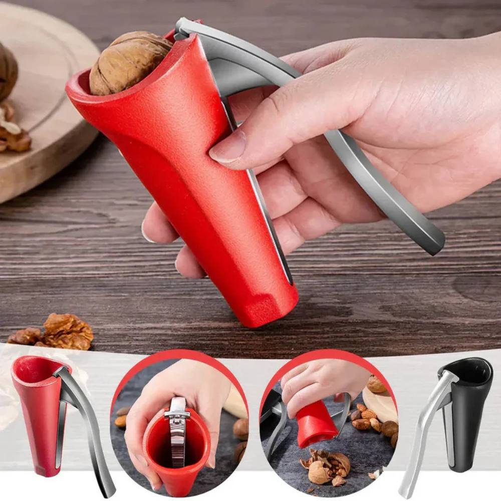Nutcracker with Lever Mechanism, Stable, Efficient and Effortless Nut Cracking