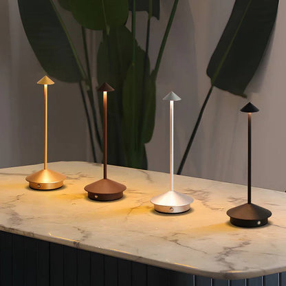 LED Table Lamp with Touch Control, Dimmable and Rechargeable Modern Design