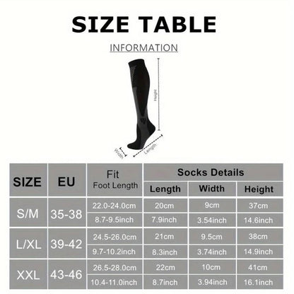 Womens Compression Socks for Running and Sports, Breathable Support and Recovery