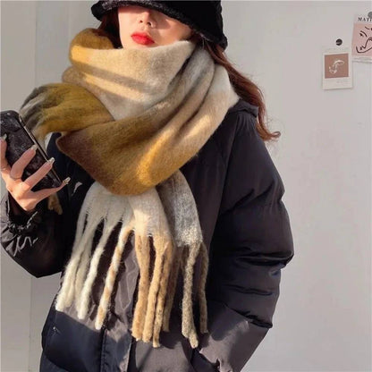 Womens Cashmere Scarf, Soft Multicolor Scarf for Warmth and Style