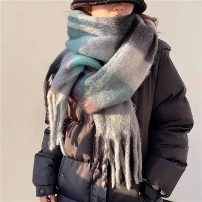 Womens Cashmere Scarf, Soft Multicolor Scarf for Warmth and Style