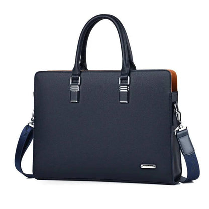 Leather Laptop Bag for Men with Adjustable Shoulder Strap, Spacious and Stylish for 14 to 15 Inch Laptops