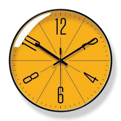 Minimalist Wall Clock, Silent Quartz Design for Modern Interiors