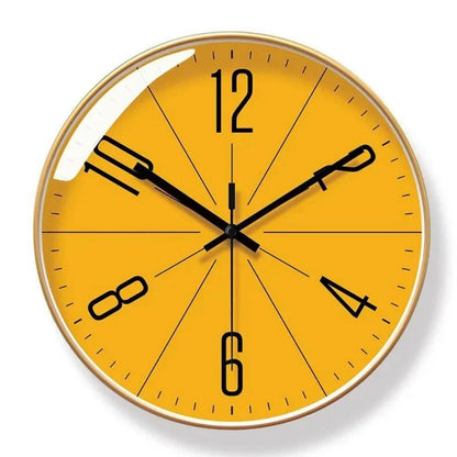 Minimalist Wall Clock, Silent Quartz Design for Modern Interiors