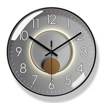 Minimalist Wall Clock, Silent Quartz Design for Modern Interiors
