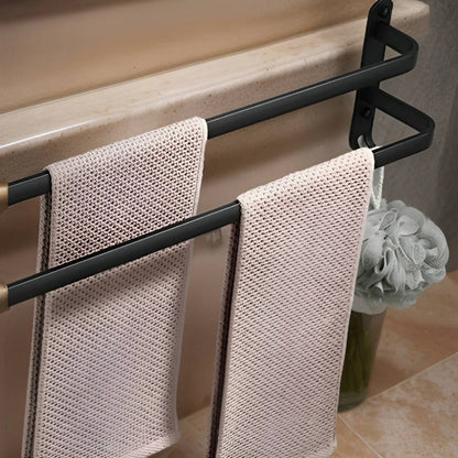 Aluminum Wall Mounted Towel Rack, Space Saving 3-Layer Design