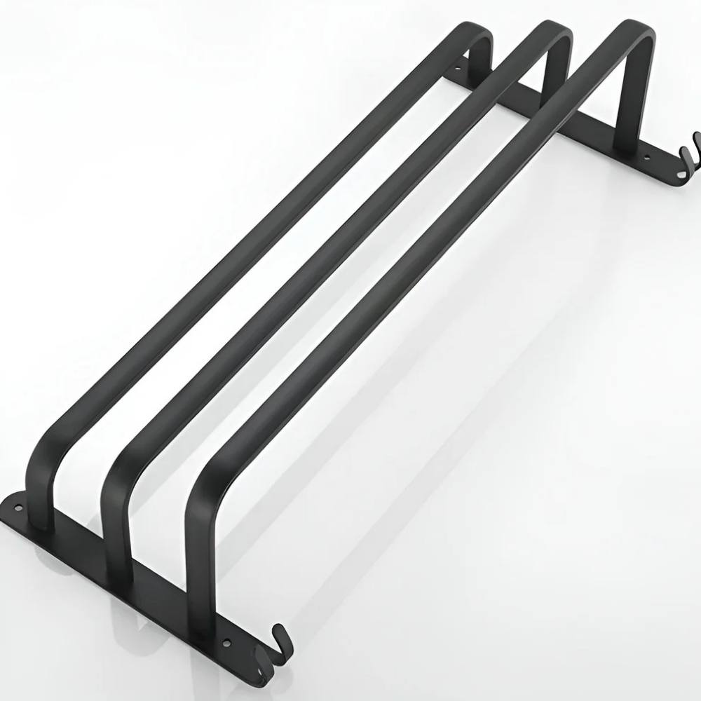 Aluminum Wall Mounted Towel Rack, Space Saving 3-Layer Design