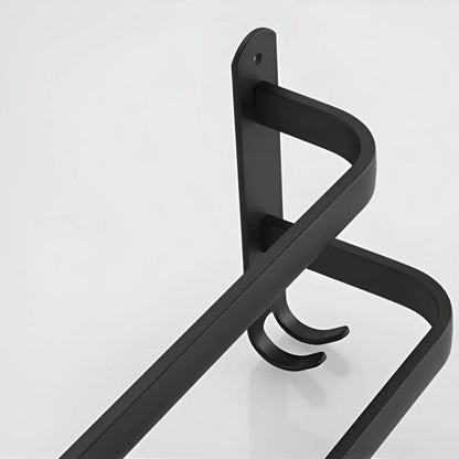 Aluminum Wall Mounted Towel Rack, Space Saving 3-Layer Design