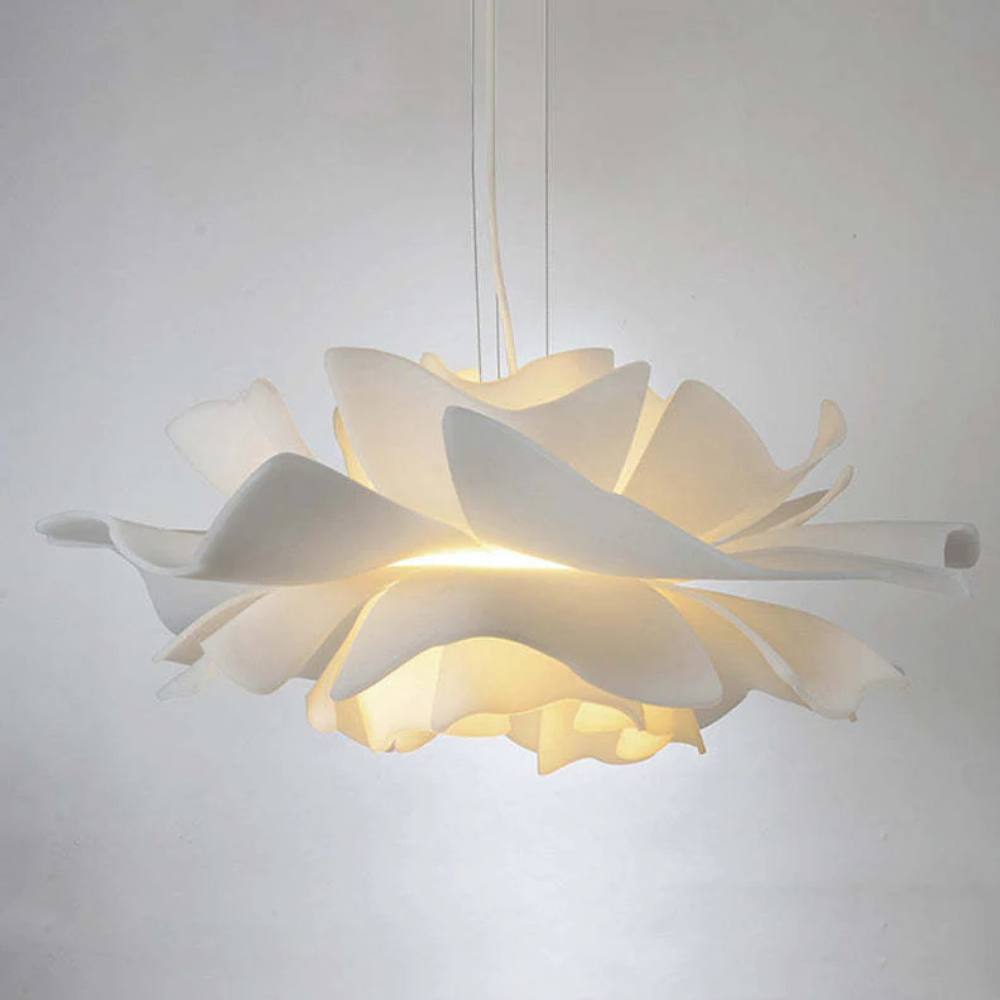 Flower Shaped Pendant Light, Dimmable Indoor Lighting for Living Room and Bedroom