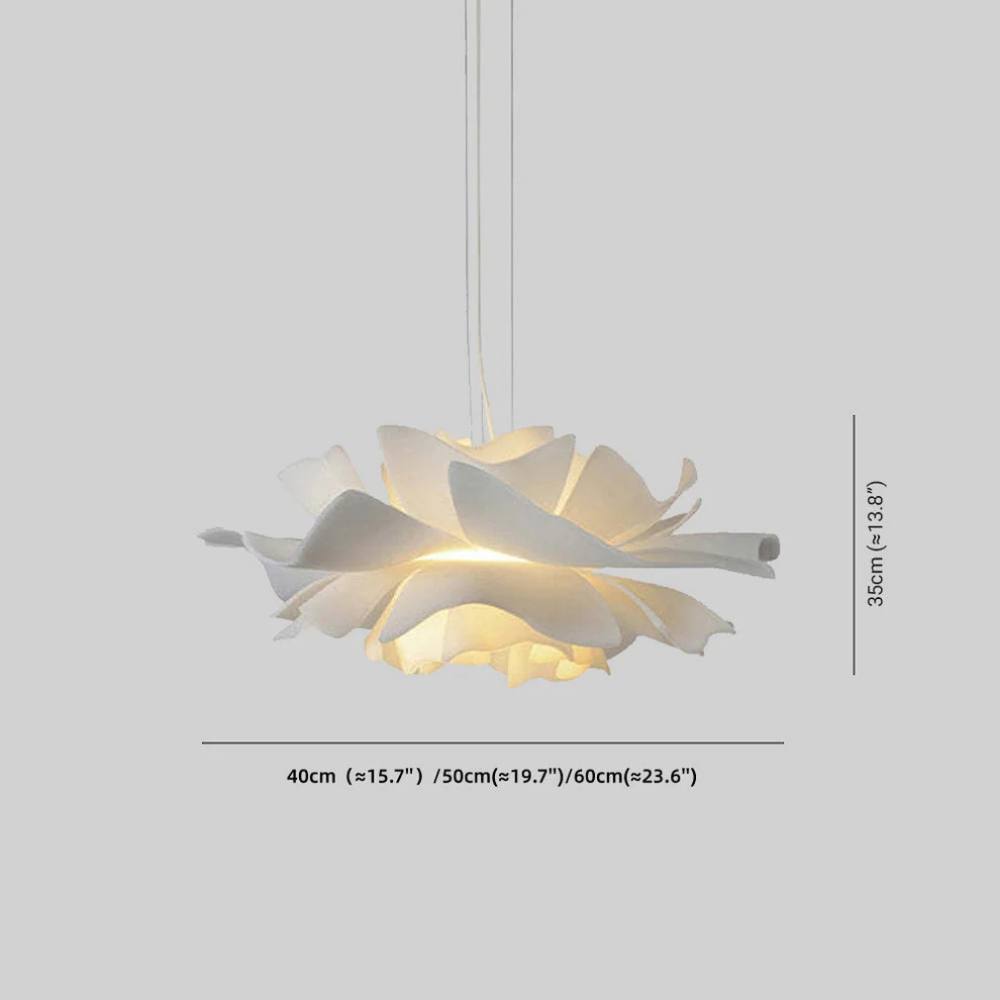 Flower Shaped Pendant Light, Dimmable Indoor Lighting for Living Room and Bedroom