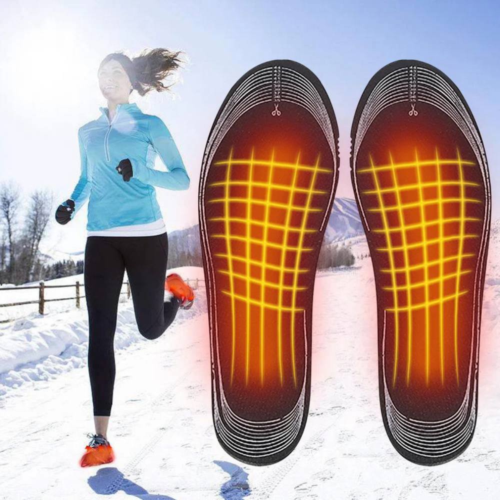 Rechargeable Heated Insoles, USB Rechargeable Foot Warmers for Comfortable Warmth