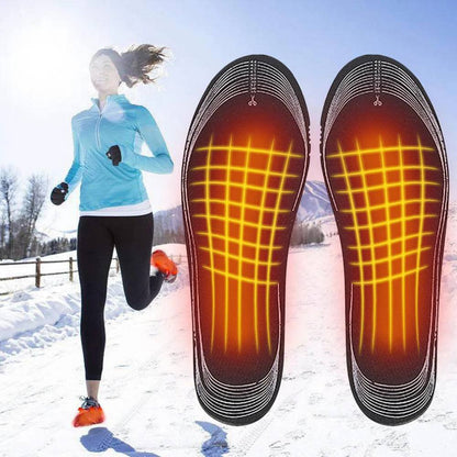 Rechargeable Heated Insoles, USB Rechargeable Foot Warmers for Comfortable Warmth