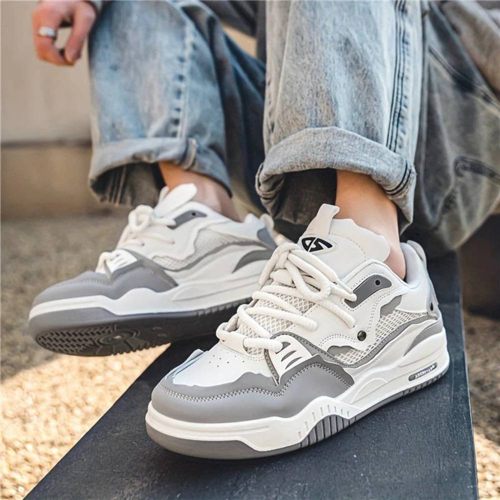 Mens Chunky Sneakers, Thick Sole Sporty Casual Shoes