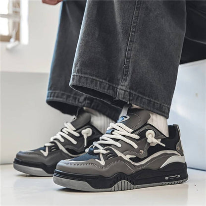Mens Chunky Sneakers, Thick Sole Sporty Casual Shoes