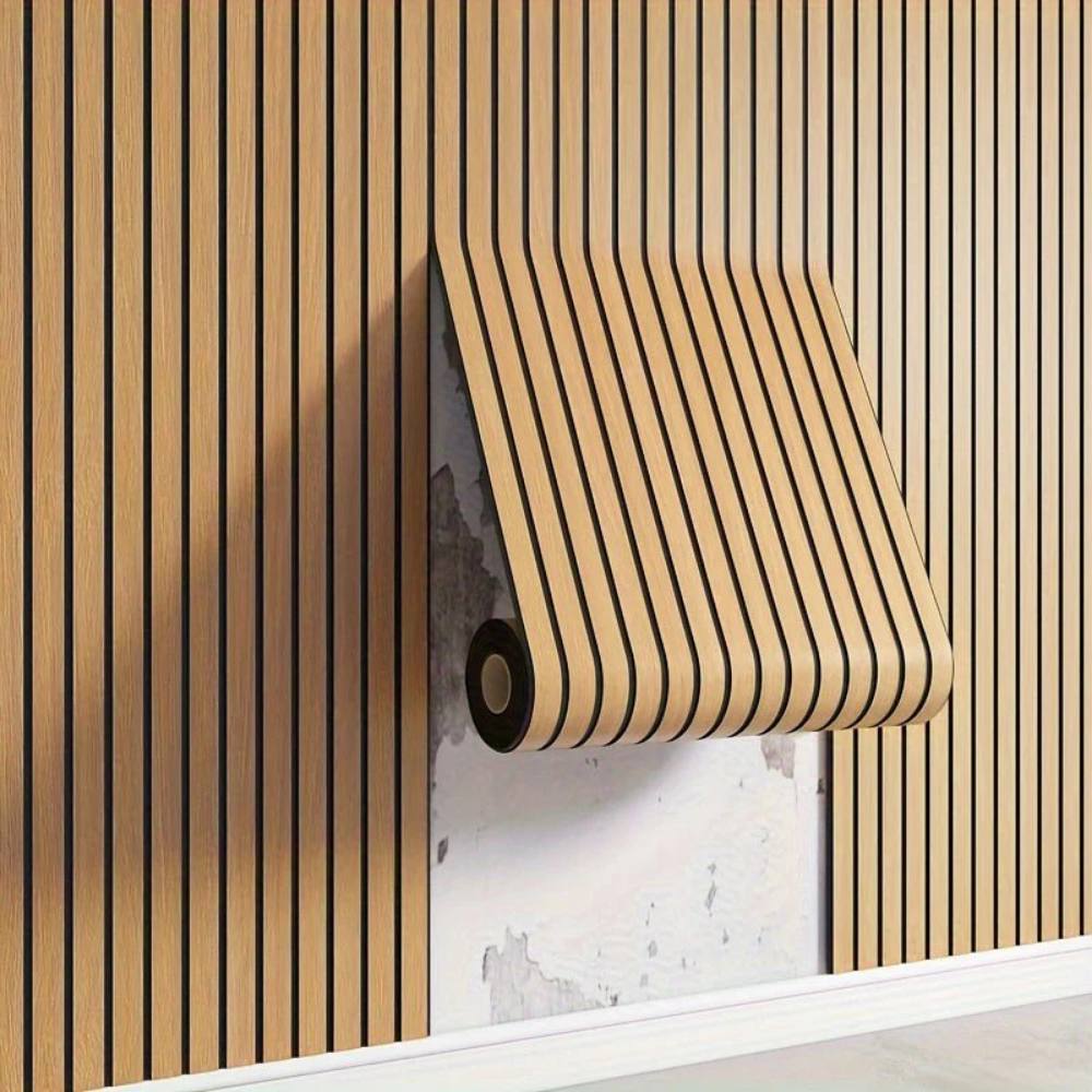 Self-Adhesive 3D PVC Wall Panels with Wood Look and Texture