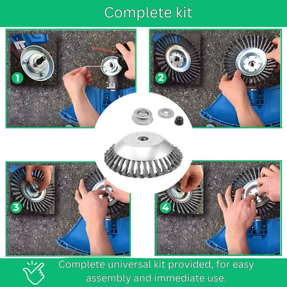 Steel Brush Weed Cutter Head for Precise and Clean Trimming