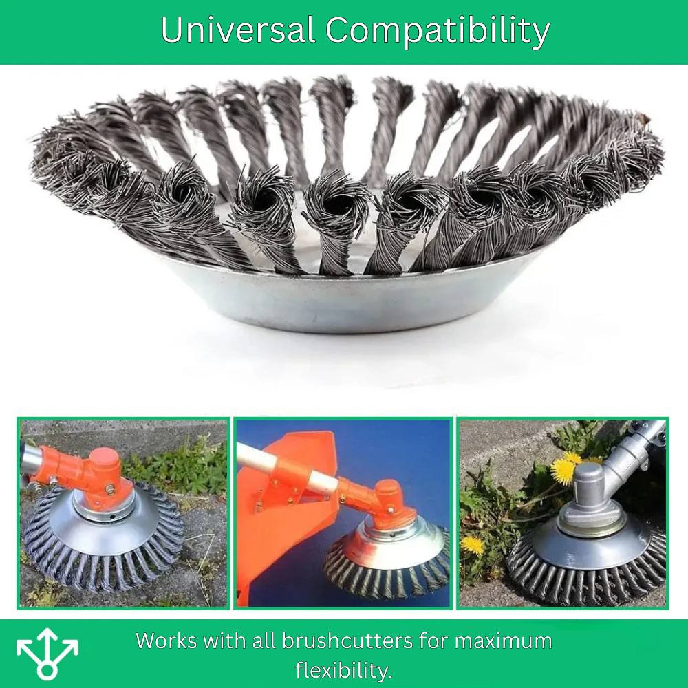 Steel Brush Weed Cutter Head for Precise and Clean Trimming
