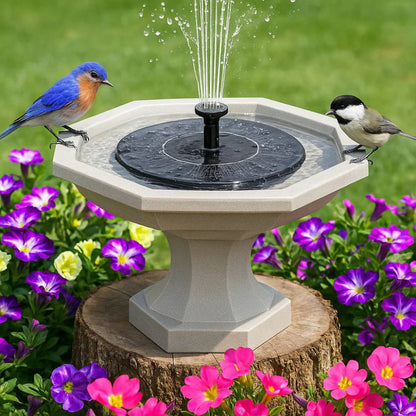 Mini Solar Water Fountain for Garden, Autonomous and Eco-Friendly