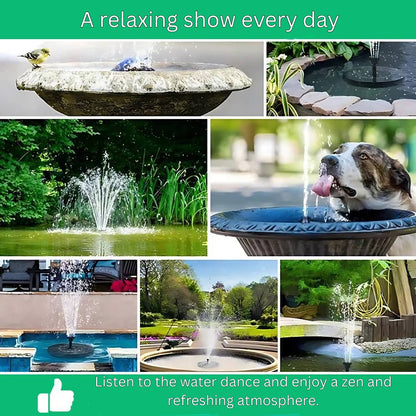 Mini Solar Water Fountain for Garden, Autonomous and Eco-Friendly