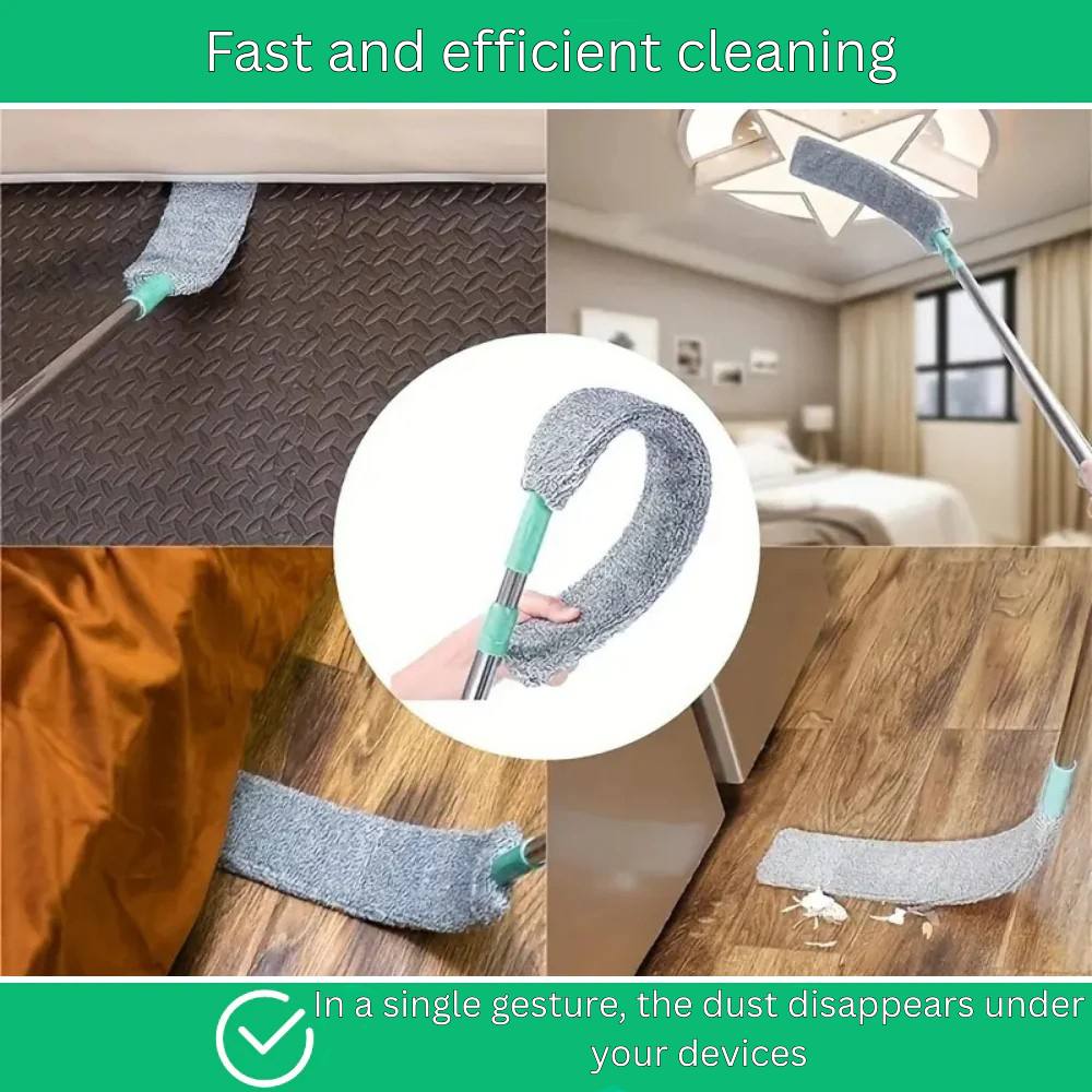 Telescopic Flat Duster for Hard-to-Reach Spaces